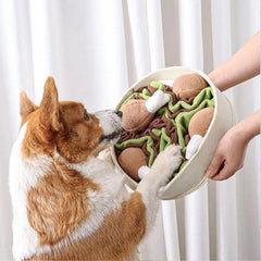 Interactive Dog Puzzle Chicken Leg Bucket Toys - PeticaDeals