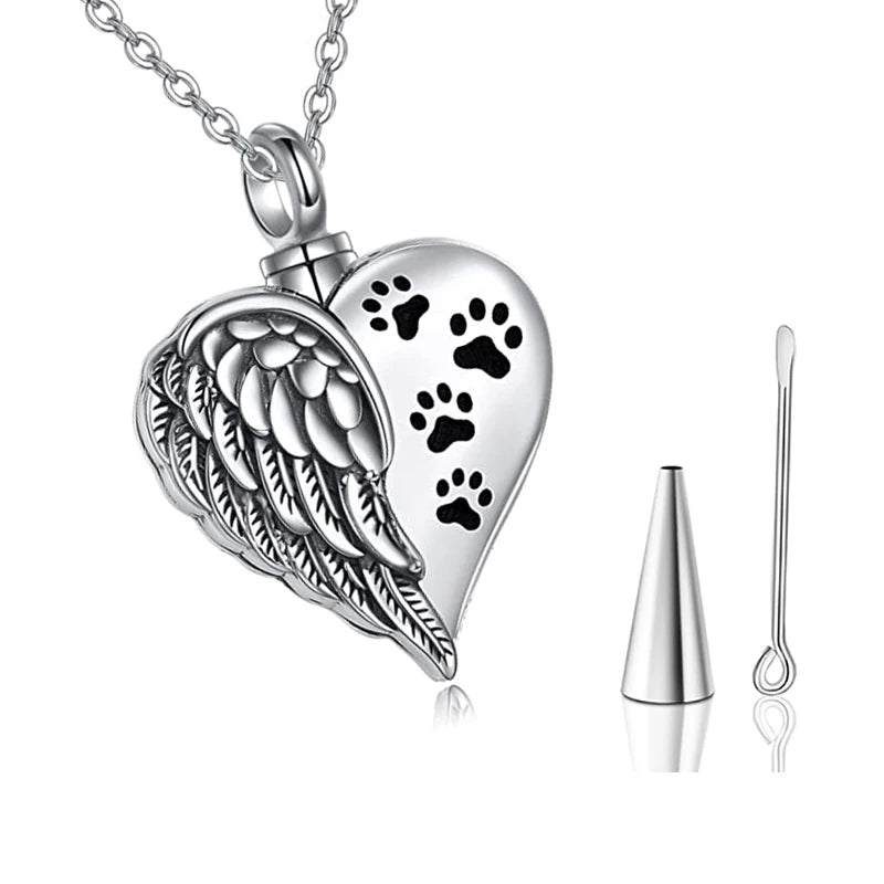 Jewelry Necklace for Heart-Shaped Angel Wing - PeticaDeals