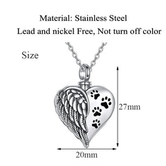 Jewelry Necklace for Heart-Shaped Angel Wing - PeticaDeals