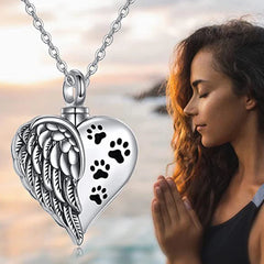 Jewelry Necklace for Heart-Shaped Angel Wing - PeticaDeals