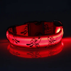 LED Dog Collar Light Night Safety Nylon - PeticaDeals