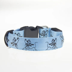 LED Dog Collar Light Night Safety Nylon - PeticaDeals