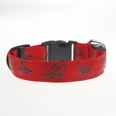 LED Dog Collar Light Night Safety Nylon - PeticaDeals