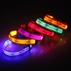LED Dog Collar Light Night Safety Nylon - PeticaDeals