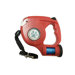 LED Dog Leash With Garbage Bag Automatic Pet Leash for Dog & Cat - PeticaDeals