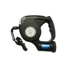 LED Dog Leash With Garbage Bag Automatic Pet Leash for Dog & Cat - PeticaDeals