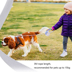 Leash Heavy Duty Dog Leash Retractable 3m - PeticaDeals