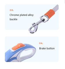 Leash Heavy Duty Dog Leash Retractable 3m - PeticaDeals