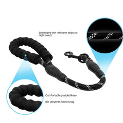 Leash Soft Strong Durable Dog Comfortable Short Training - PeticaDeals