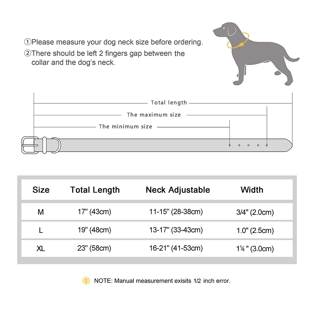 Leather Padded Collar GPS Tracker Holder Collar for Dog Soft - PeticaDeals