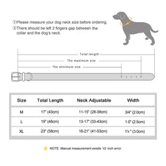 Leather Padded Collar GPS Tracker Holder Collar for Dog Soft - PeticaDeals