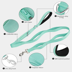 Lightweight Double Handle Dog Leash For Small Medium & Large - PeticaDeals