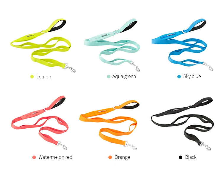Lightweight Double Handle Dog Leash For Small Medium & Large - PeticaDeals