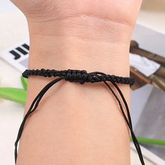Lovely Handmade Cute Black & White Cat Couple Bracelet Natural Moonstone - PeticaDeals