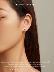 Lovely Pink Cute Pet Paw Studs Clips Girl Unique Jewelry - PeticaDeals