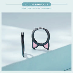 Lovely Pink Cute Pet Paw Studs Clips Girl Unique Jewelry - PeticaDeals