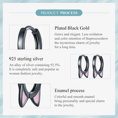 Lovely Pink Cute Pet Paw Studs Clips Girl Unique Jewelry - PeticaDeals