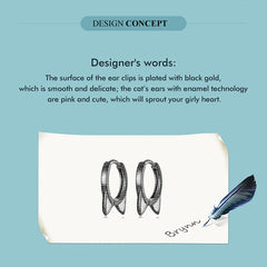 Lovely Pink Cute Pet Paw Studs Clips Girl Unique Jewelry - PeticaDeals