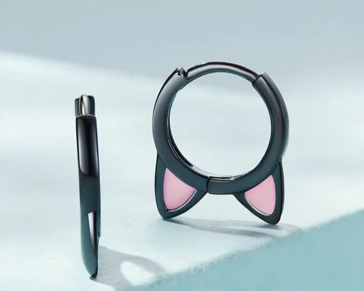 Lovely Pink Cute Pet Paw Studs Clips Girl Unique Jewelry - PeticaDeals