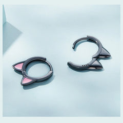 Lovely Pink Cute Pet Paw Studs Clips Girl Unique Jewelry - PeticaDeals