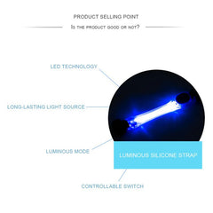 Luminous Led Dog Collar Anti-Lost/Avoid Car Accident Collar - PeticaDeals