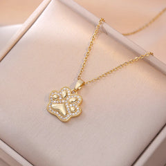 Luxury Female Crystal White Zircon Stone Dog Cat - PeticaDeals