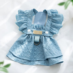 Luxury Jacquard Dog Dress for Small Dogs & Cats - PeticaDeals
