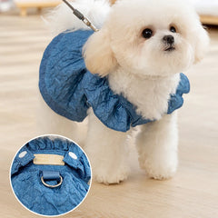 Luxury Jacquard Dog Dress for Small Dogs & Cats - PeticaDeals