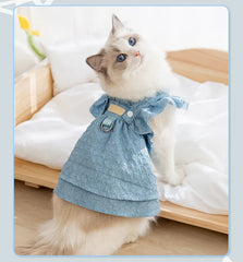 Luxury Jacquard Dog Dress for Small Dogs & Cats - PeticaDeals