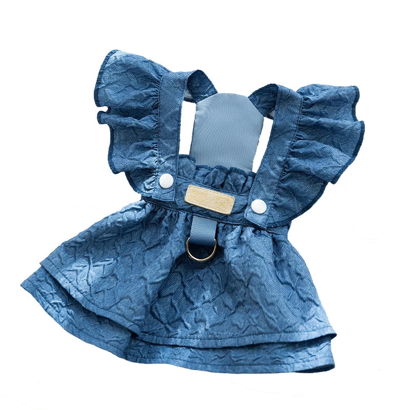Luxury Jacquard Dog Dress for Small Dogs & Cats - PeticaDeals