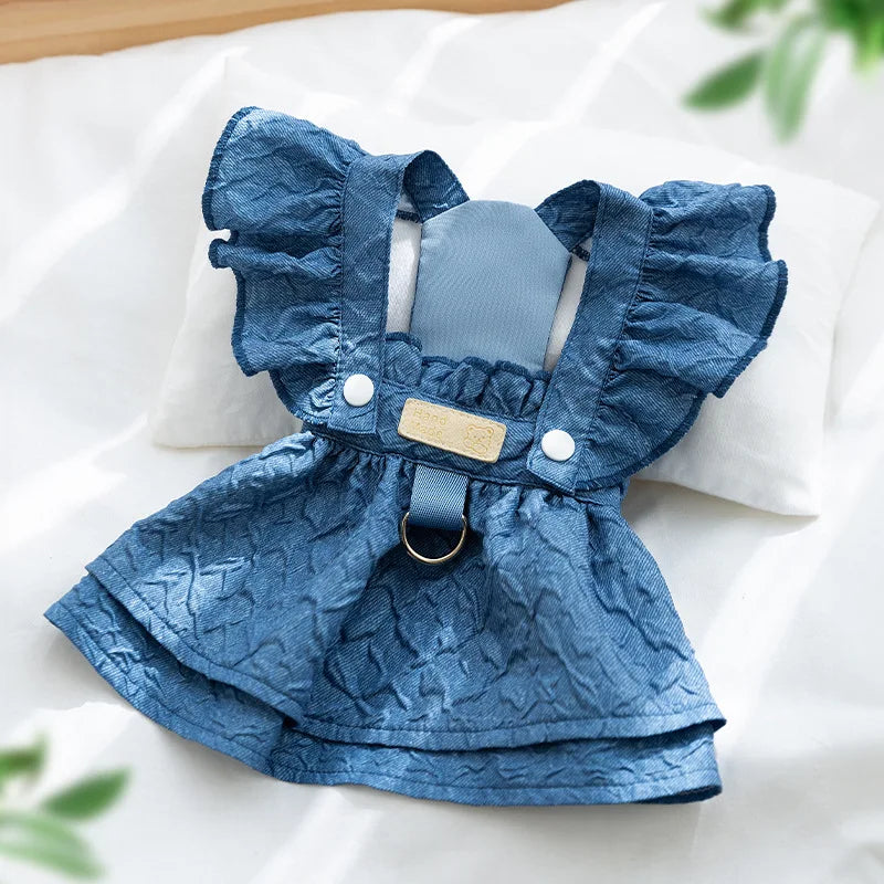 Luxury Jacquard Dog Dress for Small Dogs & Cats - PeticaDeals