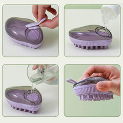 Mango Shaped Cat Dog Bathing Brush Dual Use of Dry and Wet Pet Grooming Combs - PeticaDeals