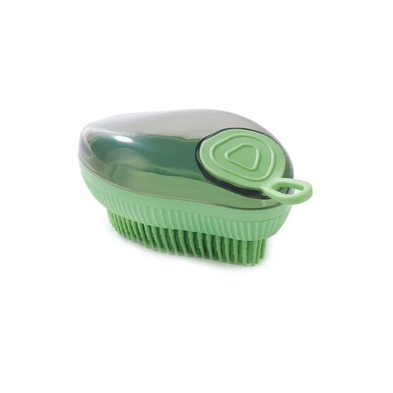 Mango Shaped Cat Dog Bathing Brush Dual Use of Dry and Wet Pet Grooming Combs - PeticaDeals