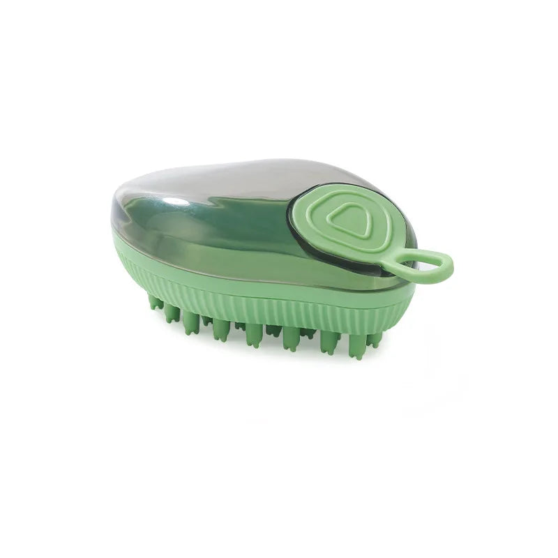 Mango Shaped Cat Dog Bathing Brush Dual Use of Dry and Wet Pet Grooming Combs - PeticaDeals