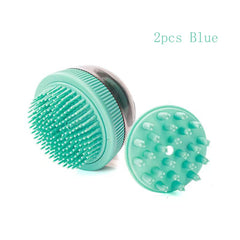 Mango Shaped Cat Dog Bathing Brush Dual Use of Dry and Wet Pet Grooming Combs - PeticaDeals