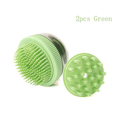 Mango Shaped Cat Dog Bathing Brush Dual Use of Dry and Wet Pet Grooming Combs - PeticaDeals