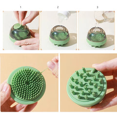 Mango Shaped Cat Dog Bathing Brush Dual Use of Dry and Wet Pet Grooming Combs - PeticaDeals