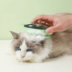 Mango Shaped Cat Dog Bathing Brush Dual Use of Dry and Wet Pet Grooming Combs - PeticaDeals