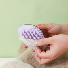 Mango Shaped Cat Dog Bathing Brush Dual Use of Dry and Wet Pet Grooming Combs - PeticaDeals