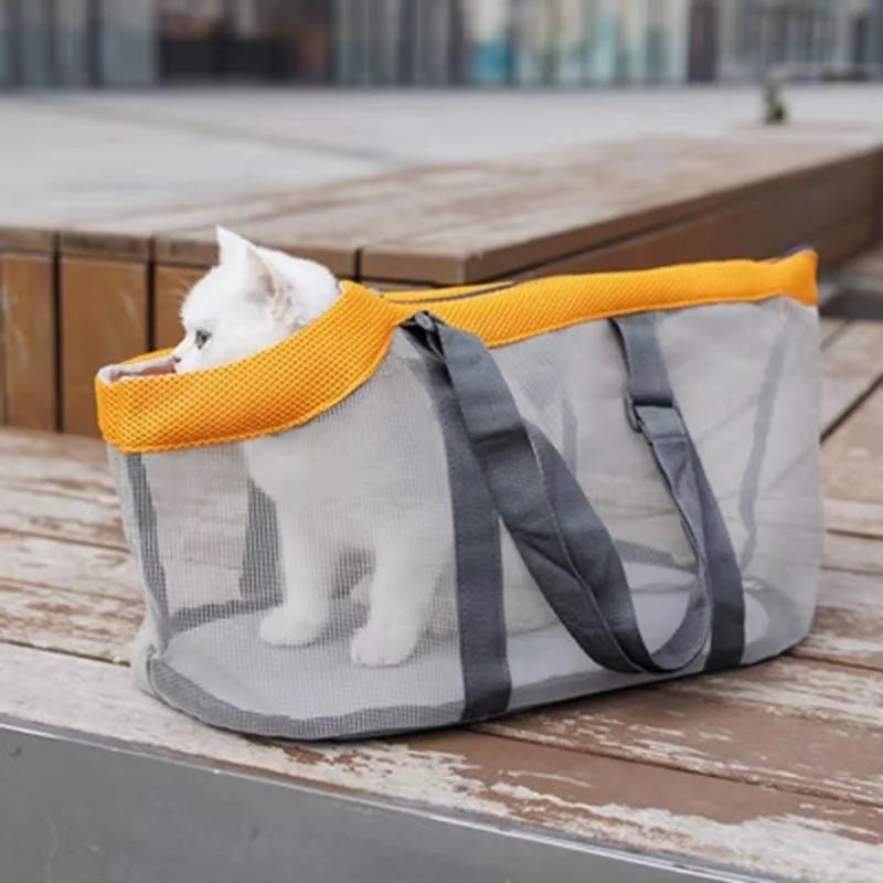Mesh Foldable Carrier Handbag Purse for Small Dogs & Cat - PeticaDeals