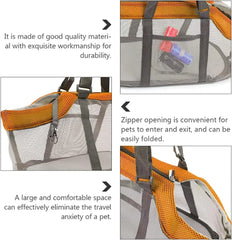 Mesh Foldable Carrier Handbag Purse for Small Dogs & Cat - PeticaDeals
