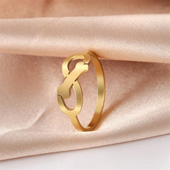 Minimalist Rings Dog Bone Paw Girls Gold Color Stainless Steel Ring Women's - PeticaDeals