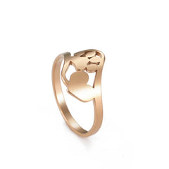 Minimalist Rings Dog Bone Paw Girls Gold Color Stainless Steel Ring Women's - PeticaDeals