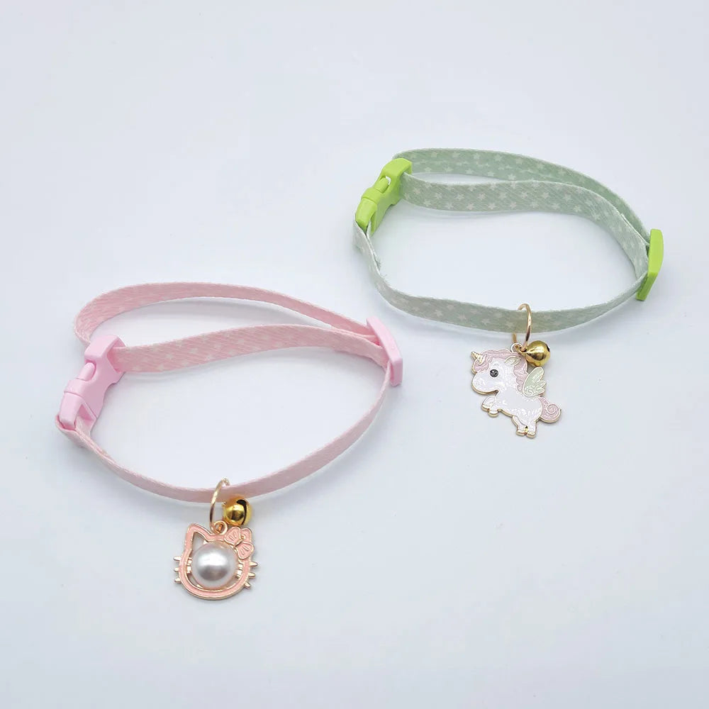 New Adjustable Pet Collar With Bell Small Dog Necklace - PeticaDeals