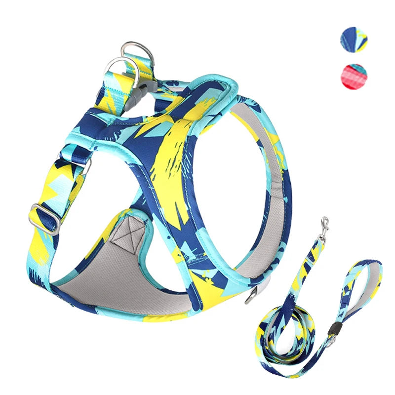 New Dog Cat Harness Adjustable Vest Walking Lead Leash For Puppy Dogs - PeticaDeals