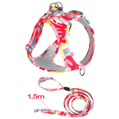 New Dog Cat Harness Adjustable Vest Walking Lead Leash For Puppy Dogs - PeticaDeals