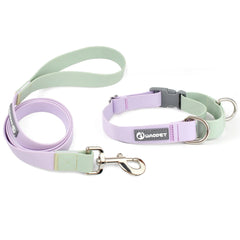 New Dog Leash And Collar Set Adjustable NO PULL PVC Anti-Water Easy Clean Dog Collars - PeticaDeals