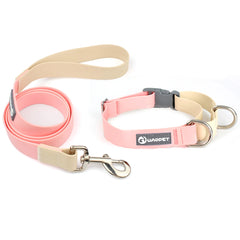 New Dog Leash And Collar Set Adjustable NO PULL PVC Anti-Water Easy Clean Dog Collars - PeticaDeals