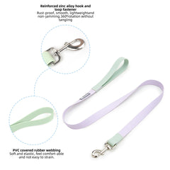 New Dog Leash And Collar Set Adjustable NO PULL PVC Anti-Water Easy Clean Dog Collars - PeticaDeals