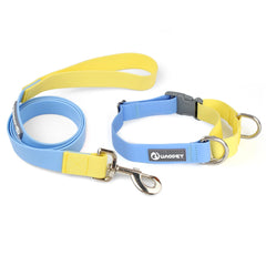 New Dog Leash And Collar Set Adjustable NO PULL PVC Anti-Water Easy Clean Dog Collars - PeticaDeals